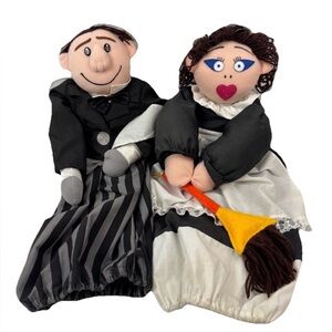 VTG Liberty Star Dress-A-Vac Butler & Maid  Vacuum Cleaner 22” Set Of 2 Novelty